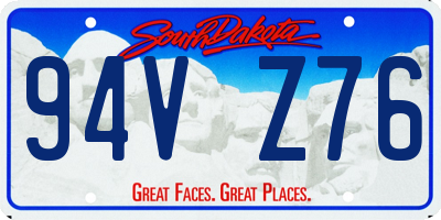 SD license plate 94VZ76