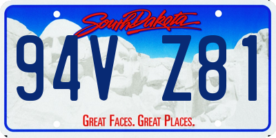 SD license plate 94VZ81