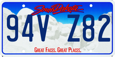 SD license plate 94VZ82
