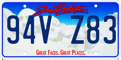 SD license plate 94VZ83