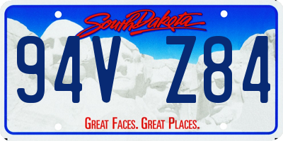 SD license plate 94VZ84