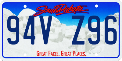 SD license plate 94VZ96