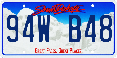 SD license plate 94WB48