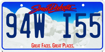 SD license plate 94WI55