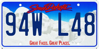 SD license plate 94WL48