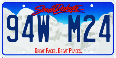 SD license plate 94WM24
