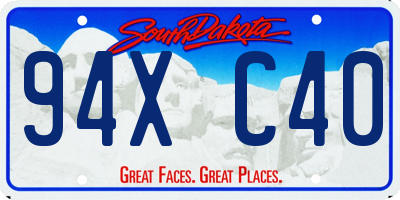 SD license plate 94XC40