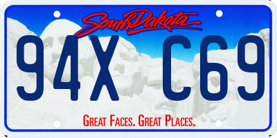 SD license plate 94XC69