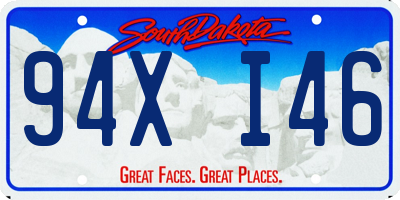 SD license plate 94XI46