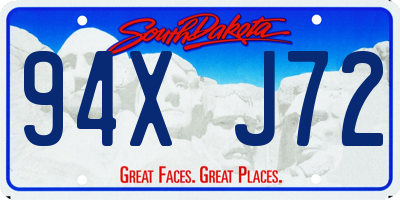 SD license plate 94XJ72