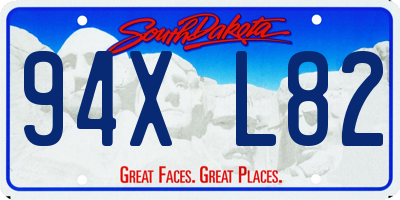 SD license plate 94XL82