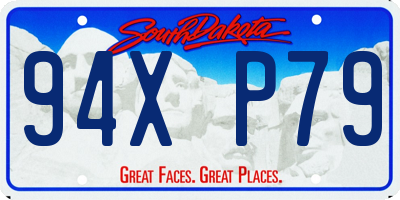 SD license plate 94XP79