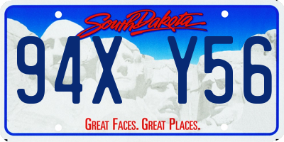 SD license plate 94XY56