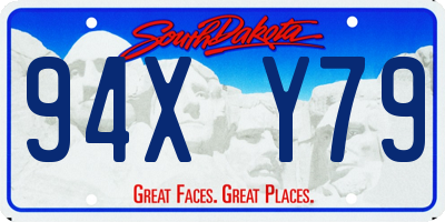SD license plate 94XY79