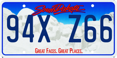 SD license plate 94XZ66