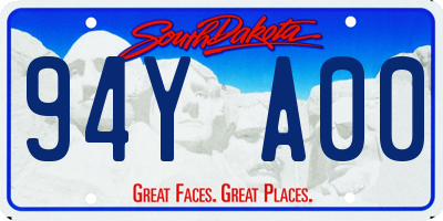 SD license plate 94YA00