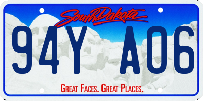 SD license plate 94YA06