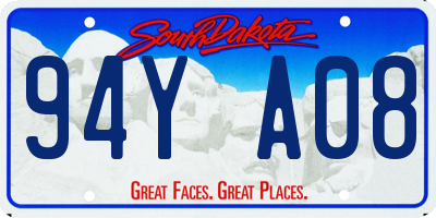 SD license plate 94YA08