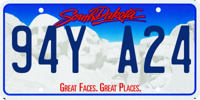 SD license plate 94YA24