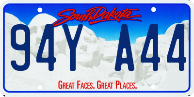 SD license plate 94YA44