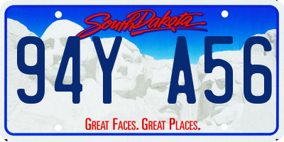 SD license plate 94YA56