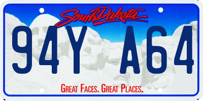 SD license plate 94YA64