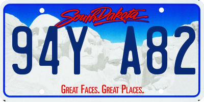 SD license plate 94YA82