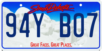 SD license plate 94YB07