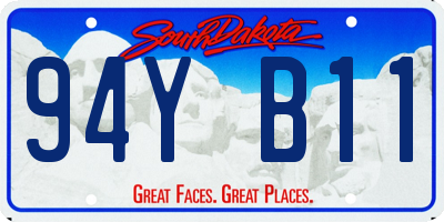 SD license plate 94YB11