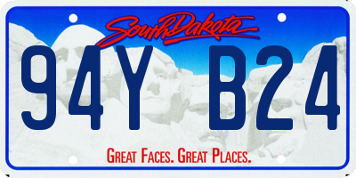 SD license plate 94YB24