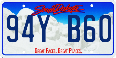 SD license plate 94YB60