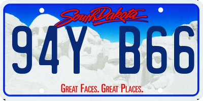 SD license plate 94YB66