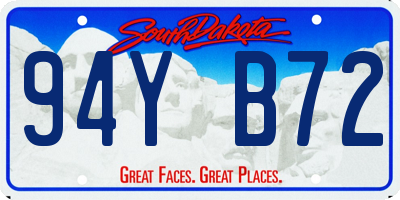 SD license plate 94YB72