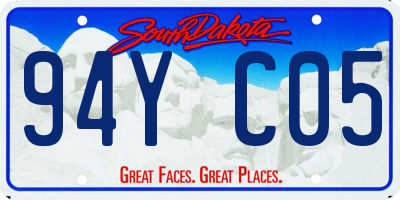 SD license plate 94YC05