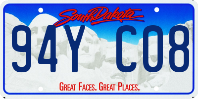 SD license plate 94YC08