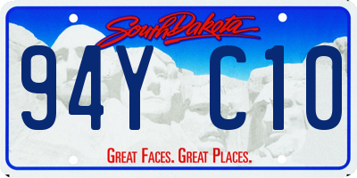 SD license plate 94YC10