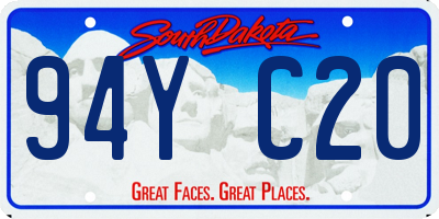 SD license plate 94YC20
