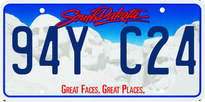 SD license plate 94YC24