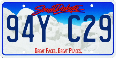 SD license plate 94YC29