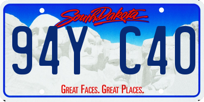 SD license plate 94YC40