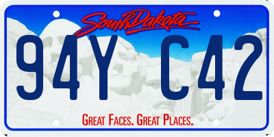 SD license plate 94YC42