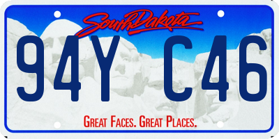 SD license plate 94YC46