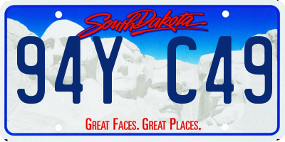SD license plate 94YC49