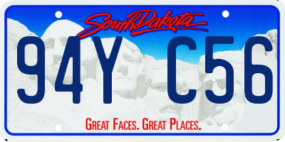 SD license plate 94YC56