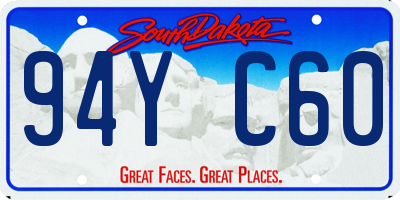 SD license plate 94YC60