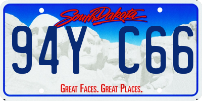 SD license plate 94YC66