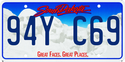 SD license plate 94YC69