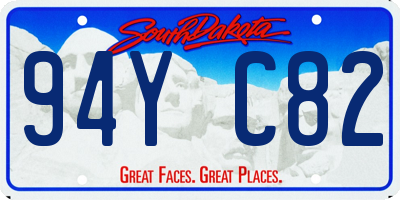 SD license plate 94YC82