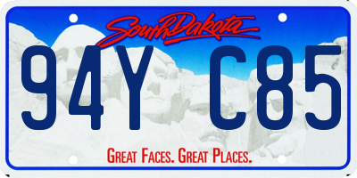 SD license plate 94YC85