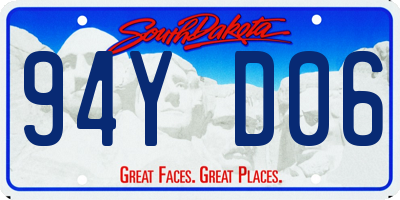 SD license plate 94YD06